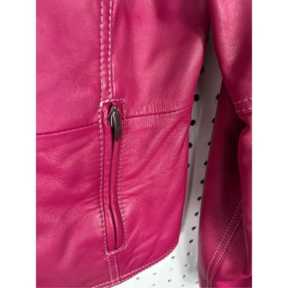 Chicos pink leather jacket - Picture 4 of 9